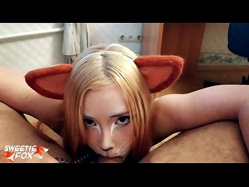 ❤️ Gitulon ni Kitsune ang dick ug cum sa iyang baba Porno sa amon ❤